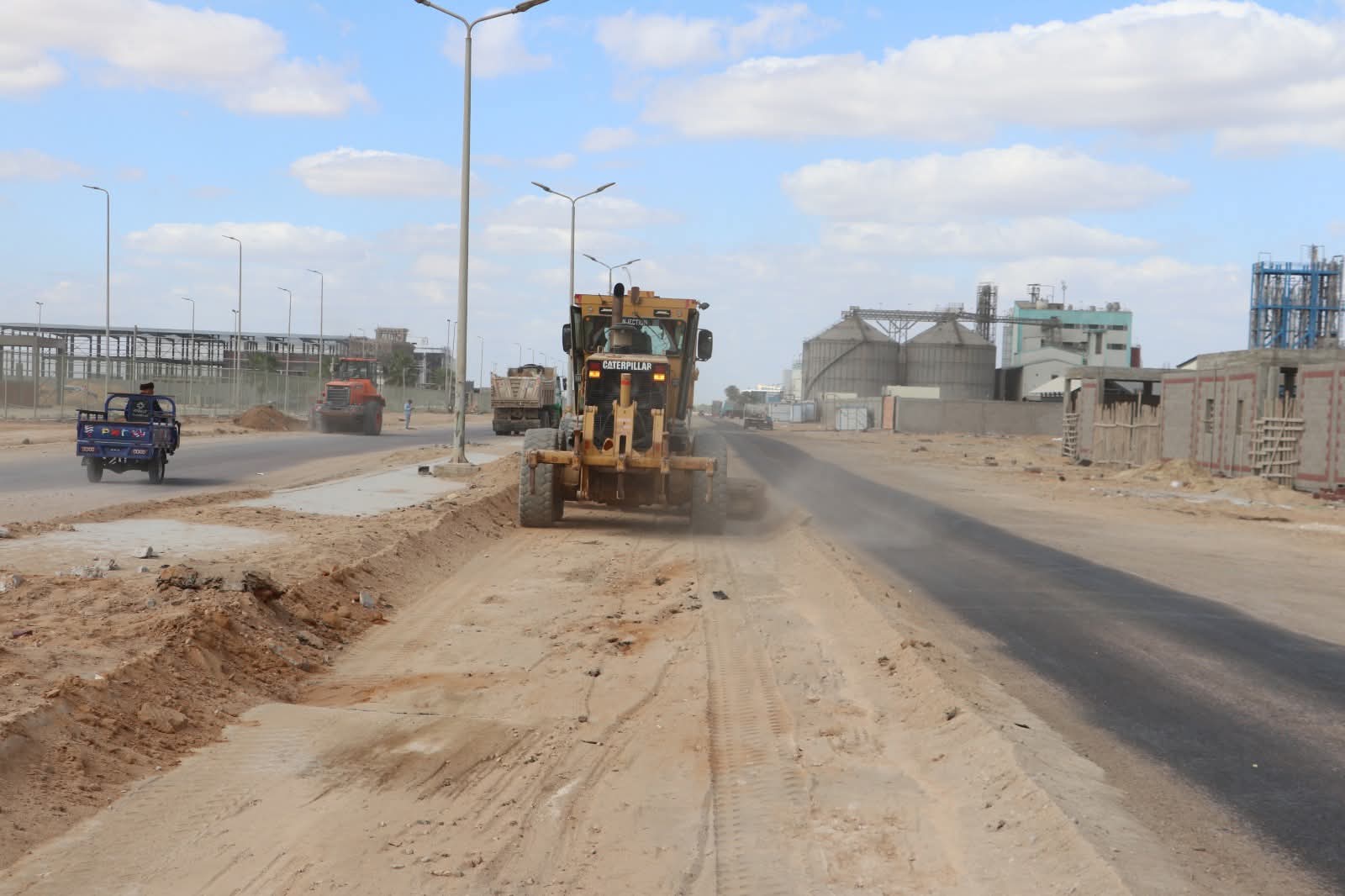 حملة كبرى لتطوير المنطقة الصناعية بمدينة السادات ورفع كفاءة البنية التحتية